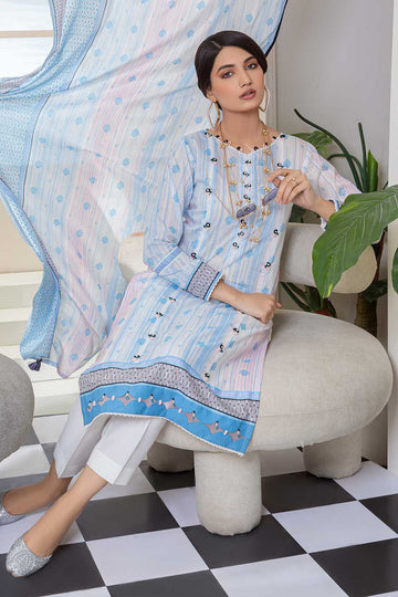 Bonanza Satrangi Rst223p07 Sky Blue Eid Prints 2022 Online Shopping